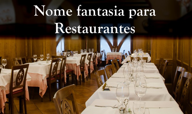 criar nome fantasia para restaurantes